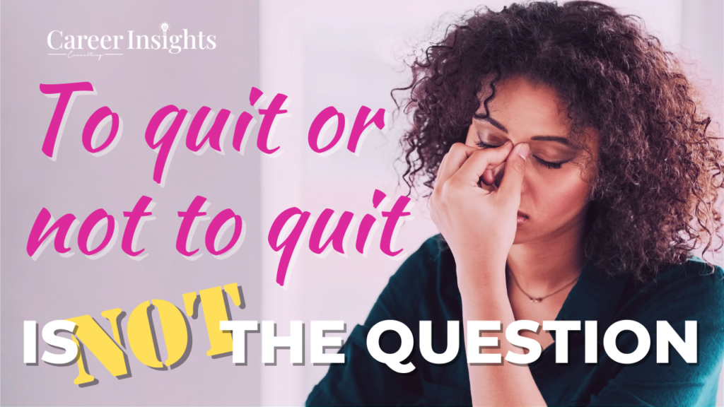 should you quit over a promotion